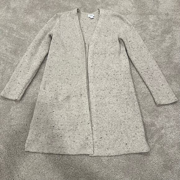 Old Navy Women's Tan Cotton Cardigan‎ Oversized Size Small - Picture 7 of 9